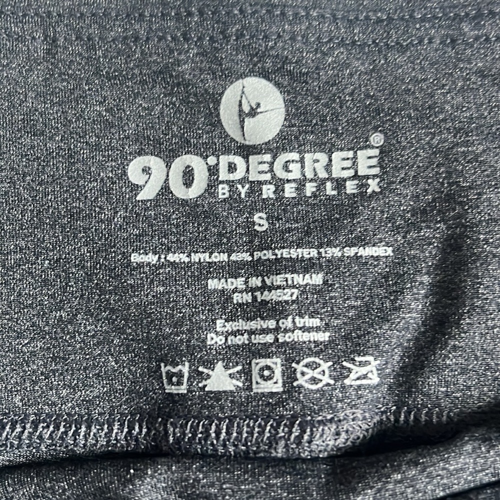 EUC Crop charcoal gray leggings in size small